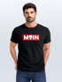 Herren T-Shirt Schriftzug Moin Skull Totenkopf Aufdruck Print Parodie Fashion Streetstyle Neverless®preview