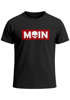 Herren T-Shirt Schriftzug Moin Skull Totenkopf Aufdruck Print Parodie Fashion Streetstyle Neverless®preview