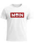 Herren T-Shirt Schriftzug Moin Skull Totenkopf Aufdruck Print Parodie Fashion Streetstyle Neverless®preview