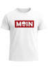 Herren T-Shirt Schriftzug Moin Skull Totenkopf Aufdruck Print Parodie Fashion Streetstyle Neverless®preview