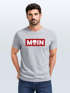 Herren T-Shirt Schriftzug Moin Skull Totenkopf Aufdruck Print Parodie Fashion Streetstyle Neverless®preview