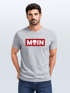 Herren T-Shirt Schriftzug Moin Skull Totenkopf Aufdruck Print Parodie Fashion Streetstyle Neverless®preview