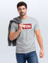Herren T-Shirt Schriftzug Moin Skull Totenkopf Aufdruck Print Parodie Fashion Streetstyle Neverless®preview