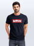 Herren T-Shirt Schriftzug Moin Skull Totenkopf Aufdruck Print Parodie Fashion Streetstyle Neverless®preview
