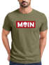 Herren T-Shirt Schriftzug Moin Skull Totenkopf Aufdruck Print Parodie Fashion Streetstyle Neverless®preview
