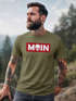 Herren T-Shirt Schriftzug Moin Skull Totenkopf Aufdruck Print Parodie Fashion Streetstyle Neverless®preview
