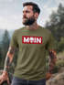 Herren T-Shirt Schriftzug Moin Skull Totenkopf Aufdruck Print Parodie Fashion Streetstyle Neverless®preview