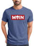 Herren T-Shirt Schriftzug Moin Skull Totenkopf Aufdruck Print Parodie Fashion Streetstyle Neverless®preview