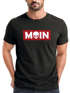 Herren T-Shirt Schriftzug Moin Skull Totenkopf Aufdruck Print Parodie Fashion Streetstyle Neverless®preview