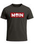 Herren T-Shirt Schriftzug Moin Skull Totenkopf Aufdruck Print Parodie Fashion Streetstyle Neverless®preview