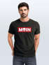 Herren T-Shirt Schriftzug Moin Skull Totenkopf Aufdruck Print Parodie Fashion Streetstyle Neverless®preview