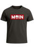Herren T-Shirt Schriftzug Moin Skull Totenkopf Aufdruck Print Parodie Fashion Streetstyle Neverless®preview