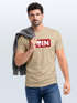 Herren T-Shirt Schriftzug Moin Skull Totenkopf Aufdruck Print Parodie Fashion Streetstyle Neverless®preview