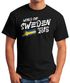 Herren T-Shirt Schweden Sweden Sverige Fan-Shirt WM 2018 Fußball Weltmeisterschaft Moonworks®preview