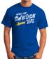 Herren T-Shirt Schweden Sweden Sverige Fan-Shirt WM 2018 Fußball Weltmeisterschaft Moonworks®preview