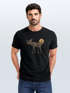 Herren T-Shirt Shirt Printshirt mit Aufdruck Polygon Elch Outdoor Motive Wandern Natur Wald Fashion Streetstyle Neverless®preview