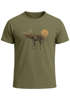 Herren T-Shirt Shirt Printshirt mit Aufdruck Polygon Elch Outdoor Motive Wandern Natur Wald Fashion Streetstyle Neverless®preview