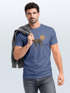Herren T-Shirt Shirt Printshirt mit Aufdruck Polygon Elch Outdoor Motive Wandern Natur Wald Fashion Streetstyle Neverless®preview