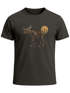 Herren T-Shirt Shirt Printshirt mit Aufdruck Polygon Elch Outdoor Motive Wandern Natur Wald Fashion Streetstyle Neverless®preview