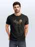 Herren T-Shirt Shirt Printshirt mit Aufdruck Polygon Elch Outdoor Motive Wandern Natur Wald Fashion Streetstyle Neverless®preview