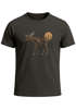 Herren T-Shirt Shirt Printshirt mit Aufdruck Polygon Elch Outdoor Motive Wandern Natur Wald Fashion Streetstyle Neverless®preview