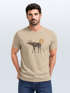 Herren T-Shirt Shirt Printshirt mit Aufdruck Polygon Elch Outdoor Motive Wandern Natur Wald Fashion Streetstyle Neverless®preview
