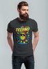 Herren T-Shirt Shirt Techno Tanzen Lustig Ananas Rave Party Printshirt Fashion Streetstyle Neverless®preview