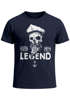 Herren T-Shirt Skull Captain Legend Totenkopf Bart Kapitän Slim Fit Neverless®preview