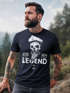 Herren T-Shirt Skull Captain Legend Totenkopf Bart Kapitän Slim Fit Neverless®preview