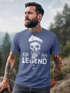 Herren T-Shirt Skull Captain Legend Totenkopf Bart Kapitän Slim Fit Neverless®preview