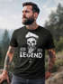 Herren T-Shirt Skull Captain Legend Totenkopf Bart Kapitän Slim Fit Neverless®preview