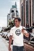 Herren T-Shirt Smile Seaky Face Print Aufdruck Teachwear Fashion Streetstyle Neverless®preview