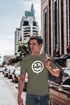 Herren T-Shirt Smile Seaky Face Print Aufdruck Teachwear Fashion Streetstyle Neverless®preview