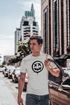 Herren T-Shirt Smile Seaky Face Print Aufdruck Teachwear Fashion Streetstyle Neverless®preview