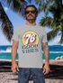 Herren T-Shirt Sommer Good Vibes 70er Jahre Retro Print Hippie Style Fashion Streetstyle Neverless®preview