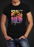 Herren T-Shirt Sommer Surf California Palmen Slim Fit Neverless®preview