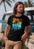 Herren T-Shirt Sommer Surf California Palmen Slim Fit Neverless®preview