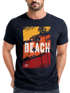 Herren T-Shirt Sommer Venice Beach Surfing Motiv Aufdruck Strand Palmen Fashion Streetstyle Neverless®preview