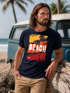 Herren T-Shirt Sommer Venice Beach Surfing Motiv Aufdruck Strand Palmen Fashion Streetstyle Neverless®preview