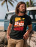 Herren T-Shirt Sommer Venice Beach Surfing Motiv Aufdruck Strand Palmen Fashion Streetstyle Neverless®preview