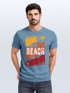 Herren T-Shirt Sommer Venice Beach Surfing Motiv Aufdruck Strand Palmen Fashion Streetstyle Neverless®preview