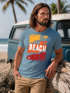 Herren T-Shirt Sommer Venice Beach Surfing Motiv Aufdruck Strand Palmen Fashion Streetstyle Neverless®preview