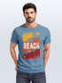 Herren T-Shirt Sommer Venice Beach Surfing Motiv Aufdruck Strand Palmen Fashion Streetstyle Neverless®preview