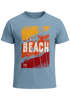 Herren T-Shirt Sommer Venice Beach Surfing Motiv Aufdruck Strand Palmen Fashion Streetstyle Neverless®preview