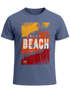 Herren T-Shirt Sommer Venice Beach Surfing Motiv Aufdruck Strand Palmen Fashion Streetstyle Neverless®preview