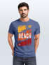 Herren T-Shirt Sommer Venice Beach Surfing Motiv Aufdruck Strand Palmen Fashion Streetstyle Neverless®preview
