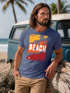 Herren T-Shirt Sommer Venice Beach Surfing Motiv Aufdruck Strand Palmen Fashion Streetstyle Neverless®preview