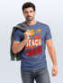 Herren T-Shirt Sommer Venice Beach Surfing Motiv Aufdruck Strand Palmen Fashion Streetstyle Neverless®preview