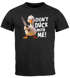 Herren T-Shirt Spruch Don't Duck with me - Gans Ente - Pintshirt Grafik Fun-Shirt lustig - Baumwolle -Rregular Fit Moonworks®preview