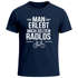 Herren T-Shirt Spruch Fahrradfahrer Man erlebt mich selten radlos Statement Fun-Shirt Spruch lustig Moonworks®preview